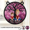 Through Every Stage, You’re Always My Heart - Family Personalized Window Hanging Suncatcher Ornament - Mother's Day, Gift For Mom, Grandma