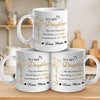 My Heart Is Always With You - Family Personalized Custom Mug - Mother's Day, Gift For Mom, Daughter