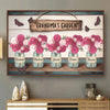 The Garden Of Her Heart - Family Personalized Custom Horizontal Poster - Mother's Day, Gift For Mom, Grandma