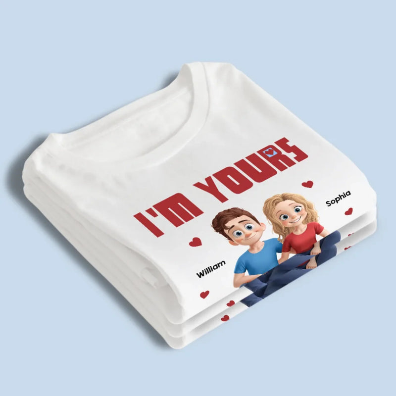 Forever Mine, No Exchanges Allowed - Couple Personalized Custom Unisex T-shirt, Premium T-shirt, Hoodie - Gift For Husband Wife, Anniversary