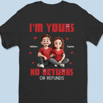 Stuck With Me Forever - Couple Personalized Custom Unisex T-shirt, Premium T-shirt, Hoodie - Gift For Husband, Wife, Couple