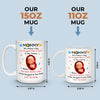 Sending Cuddles From The Inside - Family Personalized Custom Mug - Mother's Day, Baby Shower Gift, Gift For First Mom