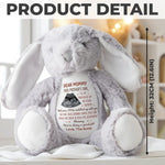 Custom Photo Mom, You’re My Forever Snuggle Buddy - Family Personalized Custom Easter Bunny Plush - Mother's Day, Baby Shower Gift, Gift For First Mom