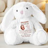 Just A Little Bump Full Of Big Love - Family Personalized Custom Easter Bunny Plush - Mother's Day, Baby Shower Gift, Gift For First Mom