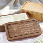 A Bond Stronger Than Time - Family Personalized Custom Wooden Jewelry Box - Mother's Day, Gift For Mom, Daughter