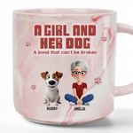 Furry Soulmate For Life - Dog Personalized Custom Marble Mug - Gift For Pet Owners, Pet Lovers