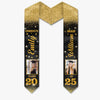Custom Photo From Dreams To Degrees Congrats Grad - Family Personalized Custom Triangle Graduation Stole - Graduation Gift For Family Members, Siblings, Brothers, Sisters