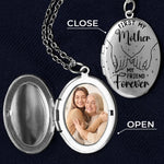 Custom Photo First My Mother, My Friend Forever - Family Personalized Custom Locket Necklace - Mother's Day, Gift For Mom, Daughter