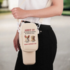 My Love Comes With Fur And A Tail Wag - Dog Personalized Custom Neoprene Water Bottle Carrier With Pocket - Mother's Day, Gift For Pet Owners, Pet Lovers