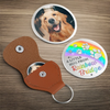 Custom Photo In Every Paw Print, A Piece Of My Heart - Memorial Personalized Custom Pocket Hug - Sympathy Gift For Pet Owners, Pet Lovers