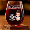 Wine In My Glass, Dog By My Side - Dog Personalized Custom Wine Glass - Mother's Day, Gift For Pet Owners, Pet Lovers