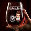 Wine In My Glass, Dog By My Side - Dog Personalized Custom Wine Glass - Mother's Day, Gift For Pet Owners, Pet Lovers