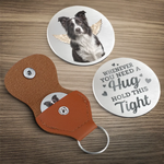 Custom Photo Until We Meet Again, My Friend - Memorial Personalized Custom Pocket Hug - Sympathy Gift For Dog Lovers