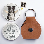 Custom Photo Until We Meet Again, My Friend - Memorial Personalized Custom Pocket Hug - Sympathy Gift For Dog Lovers