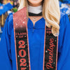 Custom Photo The Future Looks Good On You - Family Personalized Custom Triangle Graduation Stole - Graduation Gift For Family Members, Siblings, Brothers, Sisters