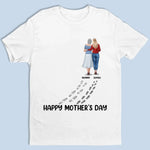 Walking Through Life, Hand In Hand - Family Personalized Custom Unisex T-shirt, Premium T-shirt, Hoodie - Mother's Day, Gift For Mom, Daughter