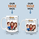 We Love You More Than Brunch And Hugs Combined - Family Personalized Custom Mug - Mother's Day, Gift For Mom, Grandma