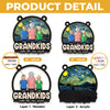 My Universe Is Built Of Grandkids - Family Personalized Window Hanging Suncatcher Ornament - Mother's Day, Gift For Mom, Grandma