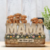 Moo-Made With Love - Family Personalized Custom Shaped 2-Layered Wooden Plaque With Flat Stand - Mother's Day, House Warming Gift For Mom