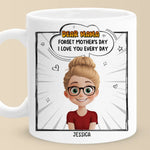 We Love You More Than Brunch And Hugs Combined - Family Personalized Custom Mug - Mother's Day, Gift For Mom, Grandma