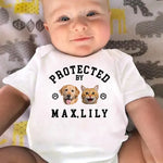 Custom Photo Cuteness Is Their Disguise - Dog & Cat Personalized Custom Baby Onesie - Baby Shower Gift, Gift For Dog Lovers, Cat Lovers