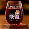 Wine In My Glass, Dog By My Side - Dog Personalized Custom Wine Glass - Mother's Day, Gift For Pet Owners, Pet Lovers