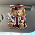 From Nap Time To Cap Time - Family Personalized Custom Car Visor Clip - Graduation Gift For Family