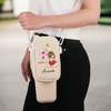 Winking Through Life Like A Pro - Family Personalized Custom Neoprene Water Bottle Carrier With Pocket - Gift For Yourself, Best Friends, Siblings, Family Members