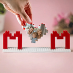 Custom Photo Made With Blocks, Filled With Love - Family Personalized Custom Building Blocks Puzzle, 3D Building Blocks - Mother's Day Gift For Mom, Family Members