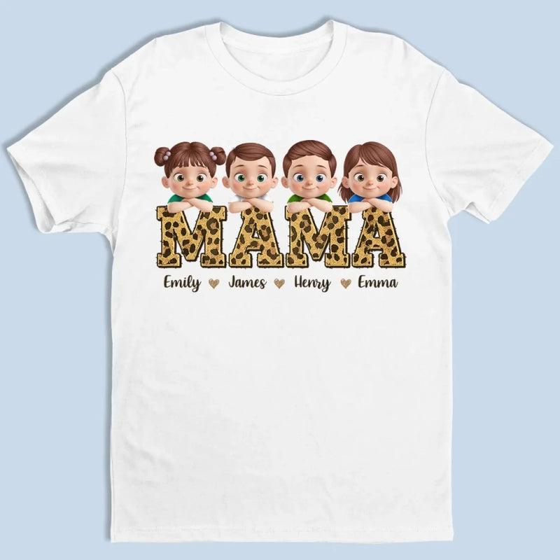 Behind Every Great Kid Is A Mama Who Believed First - Family  Personalized Custom Unisex T-shirt, Premium T-shirt, Hoodie - Mother's Day, Gift For Mom, Grandma
