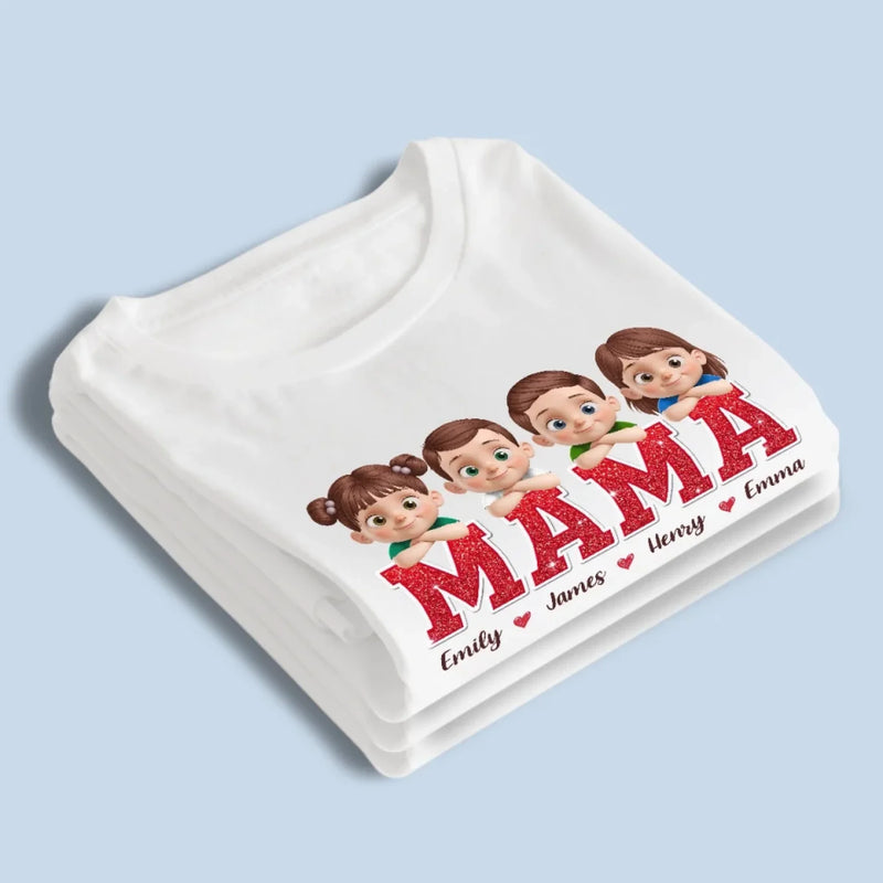 Mama Of My Favorite Little Chaos Makers - Family  Personalized Custom Unisex T-shirt, Premium T-shirt, Hoodie - Mother's Day, Gift For Mom, Grandma