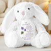 Gardez votre couronne haute, ma douce fille - Peluche lapin de Pâques personnalisée en famille - Cadeau pour fille, petite-fille