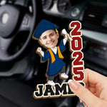 Custom Photo From Student To Star - Family Personalized Custom Car Visor Clip - Graduation Gift For Family Members, Siblings, Brothers, Sisters