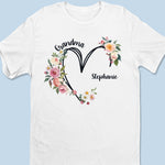 Love Always Shines Bright With Grandma - Family  Personalized Custom Unisex T-shirt, Premium T-shirt, Hoodie - Mother's Day, Gift For Grandma