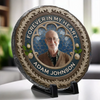 Custom Photo Your Love Still Guides Me - Memorial Personalized Custom Round Shaped Stone With Stand - Sympathy Gift For Family Members