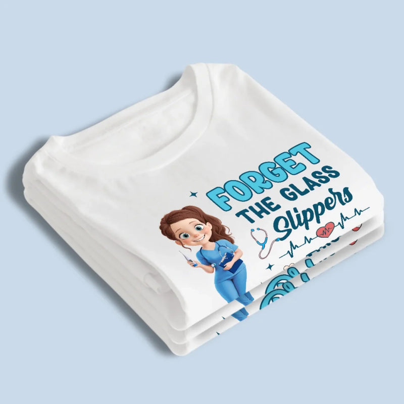 This Princess Wears Scrubs - Nurse Personalized Custom Unisex T-shirt, Premium T-shirt, Hoodie - Appreciation, Thank You Gift, Nurse Life, Doctor Life