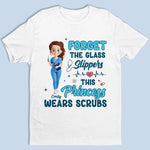 This Princess Wears Scrubs - Nurse Personalized Custom Unisex T-shirt, Premium T-shirt, Hoodie - Appreciation, Thank You Gift, Nurse Life, Doctor Life