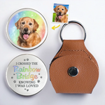 Custom Photo Your Paw Prints Stay With Me Forever - Memorial Personalized Custom Pocket Hug - Sympathy Gift For Pet Owners, Pet Lovers