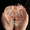 Rooted In Love, Blossomed In Her Heart - Family Personalized Custom 3D Crystal Heart Shaped - Mother's Day, Gift For Mom, Grandma