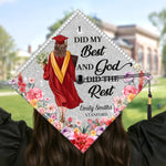 New Chapter New Dreams - Family Personalized Custom Graduation Cap - Graduation Gift For Daughter, Sisters, Friends