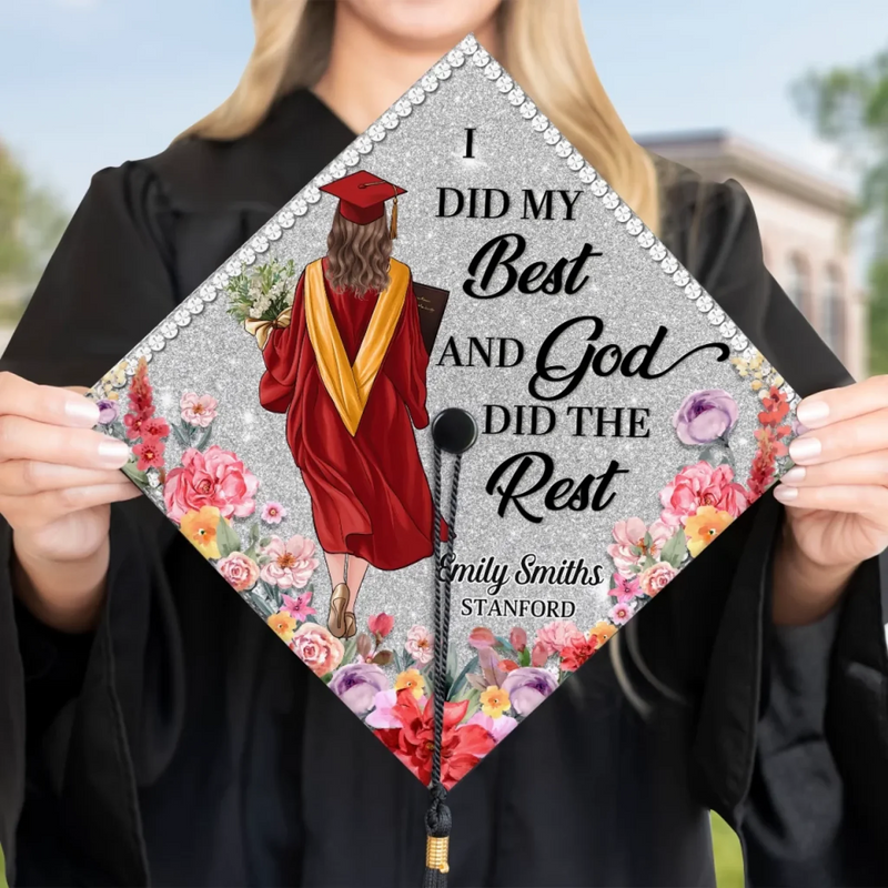 New Chapter New Dreams - Family Personalized Custom Graduation Cap - Graduation Gift For Family Members, Siblings, Brothers, Sisters