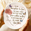 My Heart Grows Bigger With You In It - Family Personalized Custom Ceramic Plate - Mother's Day, Gift For Mom, Daughter