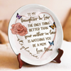 My Heart Grows Bigger With You In It - Family Personalized Custom Ceramic Plate - Mother's Day, Gift For Mom, Daughter