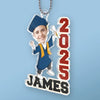 Custom Photo Cheers To The Tassel Hustle - Family Personalized Custom Car Ornament - Acrylic Custom Shaped - Graduation Gift For Family Members, Siblings, Brothers, Sisters