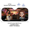 Paws On Board, Fun Ahead - Dog & Cat Personalized Custom Auto Windshield Sunshade, Car Window Protector - Mother's Day, Gift For Pet Owners, Pet Lovers