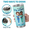 Colleagues By Chance, Friends By Choice - Nurse Personalized Custom Tumbler - Appreciation, Thank You Gift, Nurse Life, Doctor Life