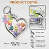 Together in Grandma’s Heart - Family Personalized Custom Shaped Acrylic Keychain - Mother's Day, Gift For Mom, Grandma