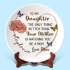 My Heart Grows Bigger With You In It - Family Personalized Custom Ceramic Plate - Mother's Day, Gift For Mom, Daughter