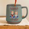 Watching You Be A Mom Warms My Heart - Family Personalized Custom Printed Stoneware 12oz Mug - Mother's Day, Gift For Mom, Daughter