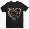 Hearts Forever Connected - Family Personalized Custom Unisex T-shirt, Premium T-shirt, Hoodie - Mother's Day, Gift For Mom, Grandma